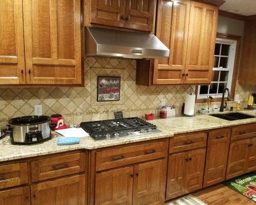 Quarter-Sawn Red Oak Cabinets