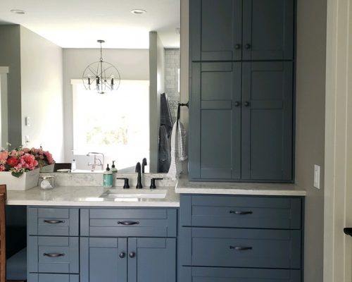 Custom vanity with Dresser